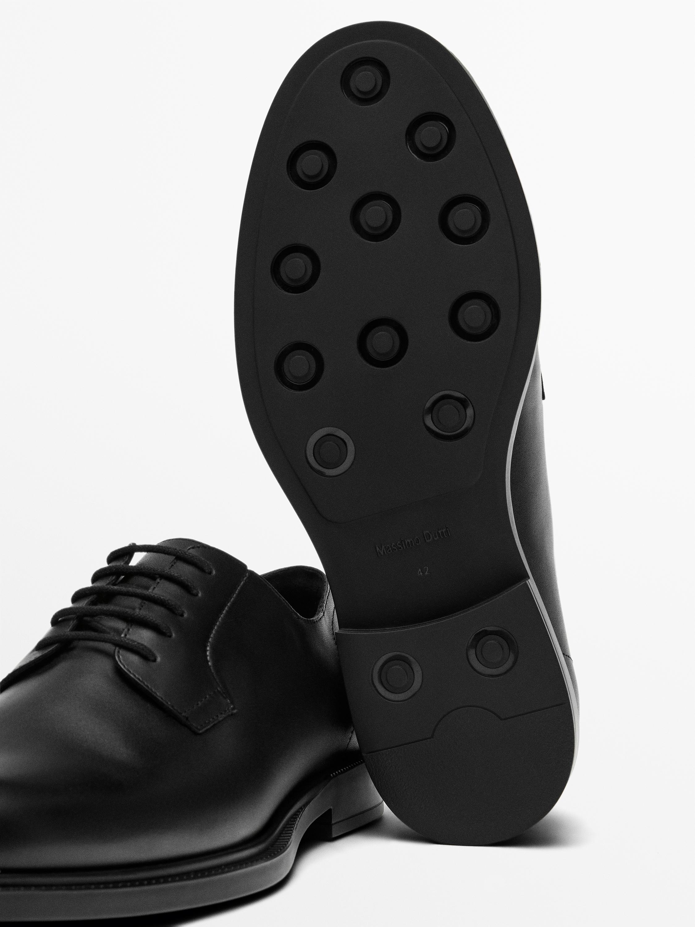 Leather derby shoes